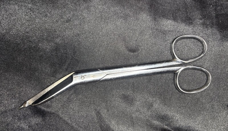 Vintage Aloe Germany Lister Bandage Shears SUPERX CROME Steel Mid Century Design