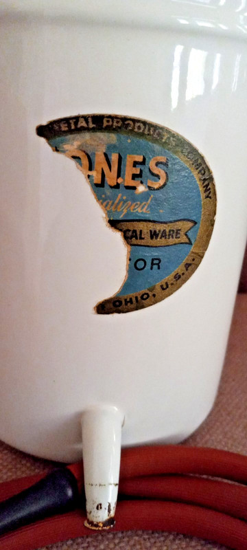 Jones Metal Products Enamelware Irrigator- Enema-Medical Device with Accessories gallery