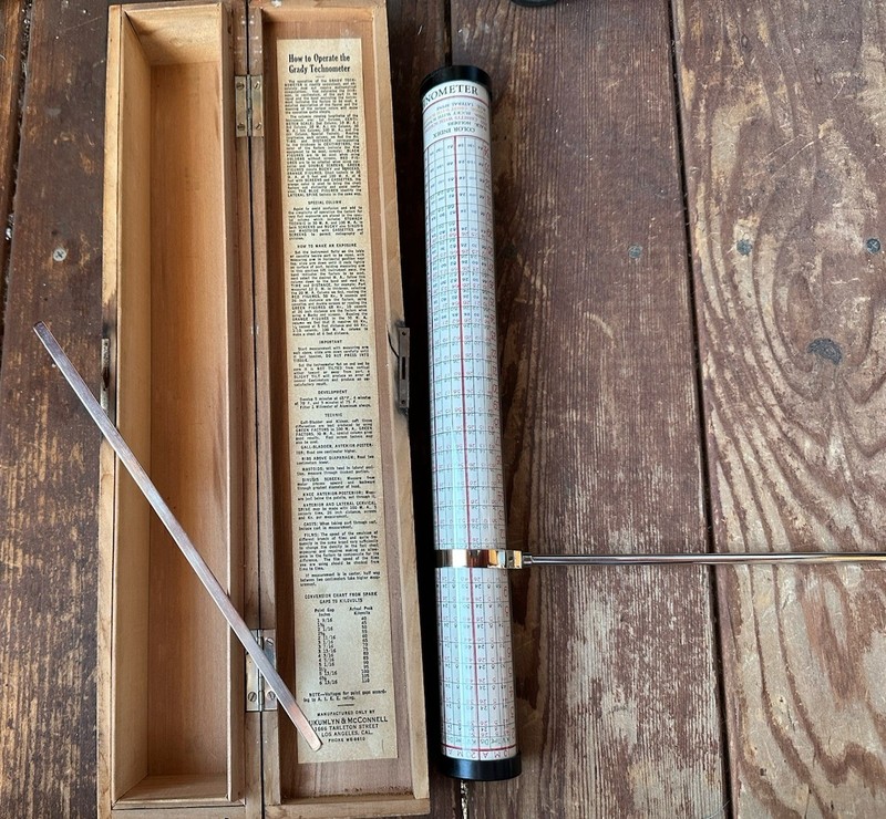 Vintage Antique GRADY TECHNOMETER X-Ray Technic Calculator— VERY RARE!