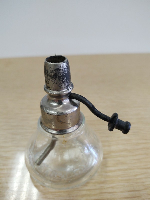 Vintage Pineoleum Inhalant Medicine Bottle with No. 1DeVilbiss Atomizer Bulb gallery