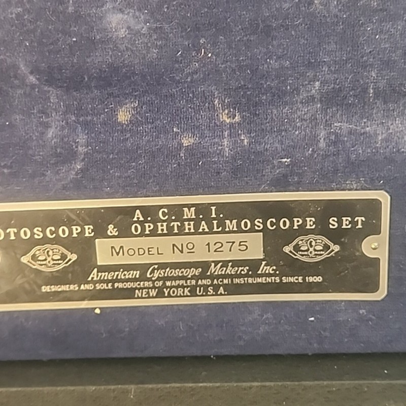Vintage A.C.M.I. Otoscope & Ophthalmoscope Set Model No. 1275 US Army Medical gallery