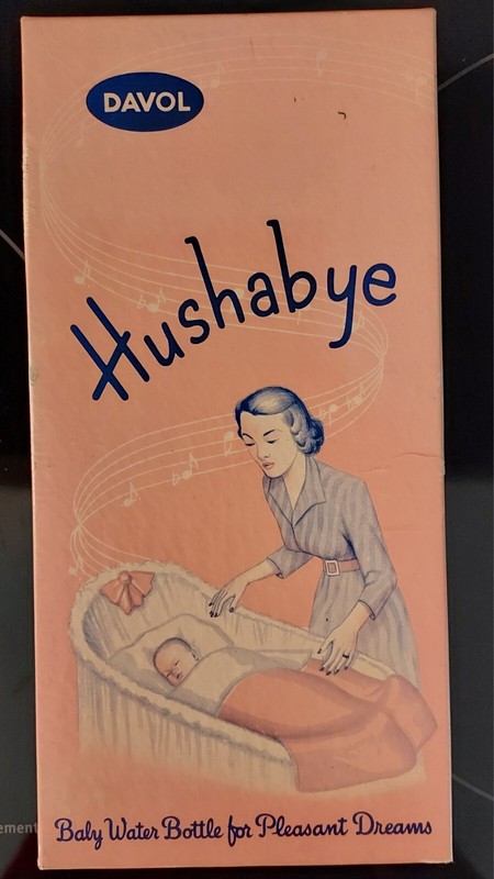 Vintage Baby Hushabye Davol Water Bottle w/ Original Box Toddler Infant