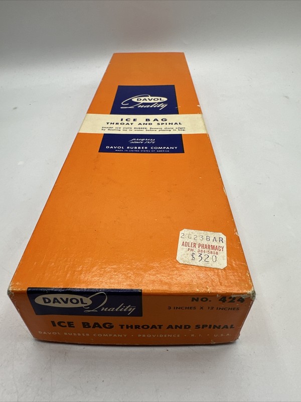 Vintage DAVOL "THROAT BAG" #424 throat and spine ice bag - Made in USA gallery