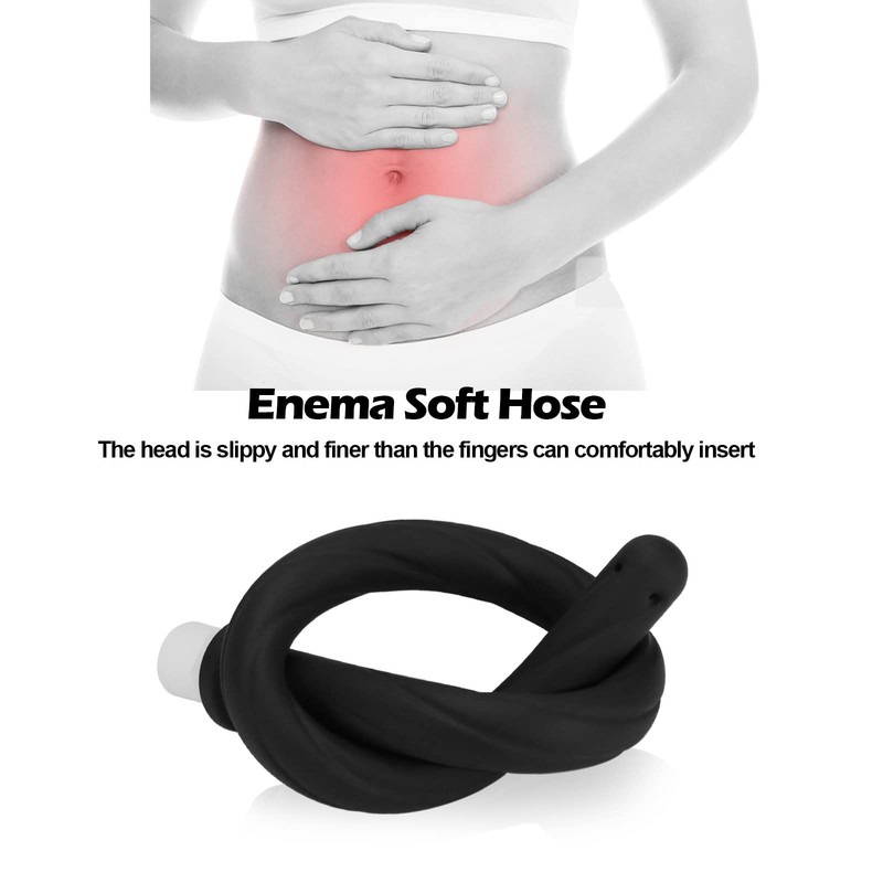 Shower Enema Douche Nozzles for Men and Women, 4 Holes Water Spray Black gallery