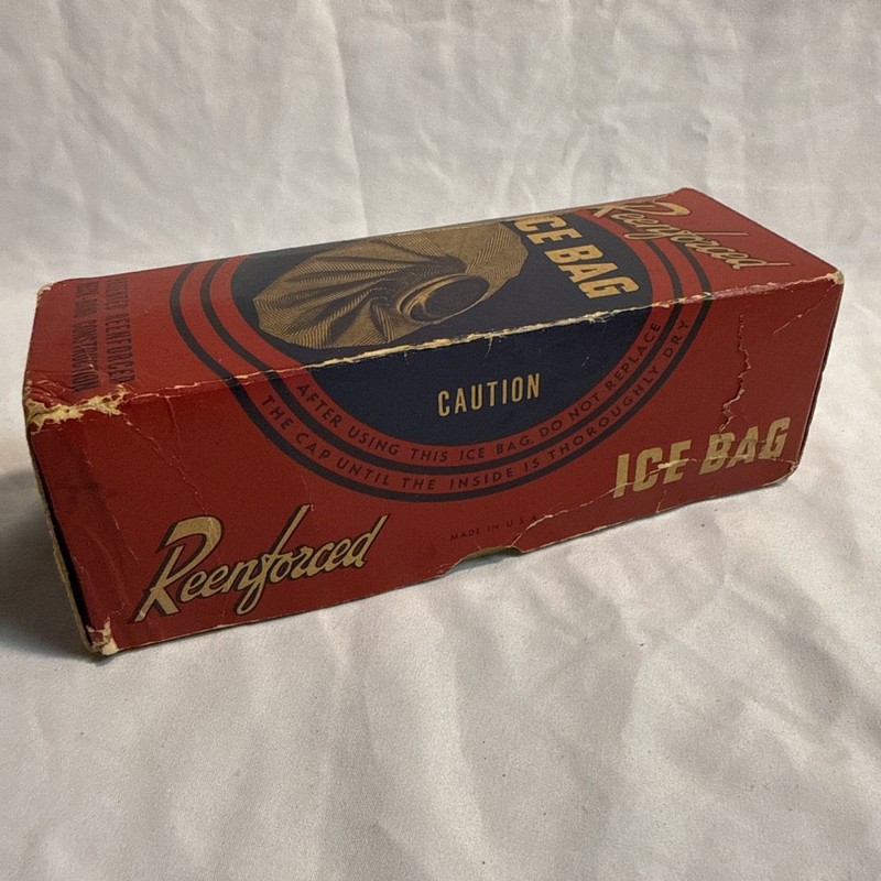 Vintage Mid-Century 1950s Ice Bag or Cap Ice Pack size 6 in box gallery