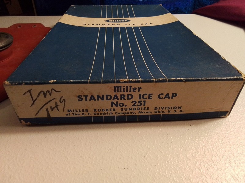 Usable Vintage Miller Standard Oval Ice Cap Or Bag With Box By BF Goodrich gallery