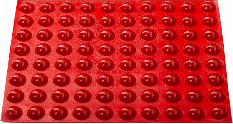 Silicone Tactile Bump Dots 144 pcs Bright Red for Visually Impaired, Blind gallery