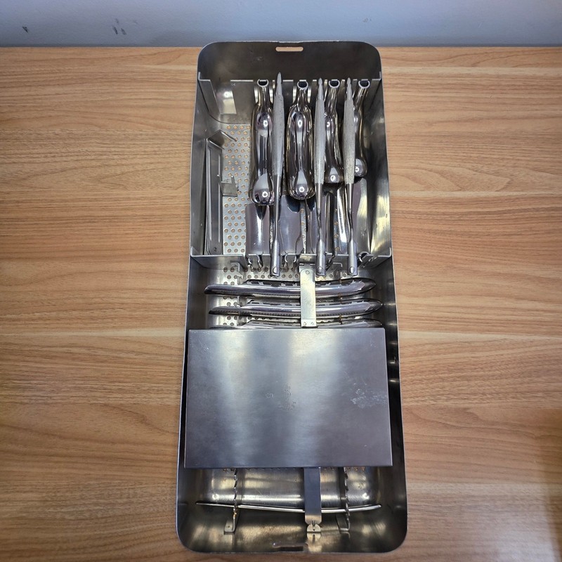 Rare WWII Era Aesculap Sterilcontainer Obstetric Surgical Instrument Set Medical gallery