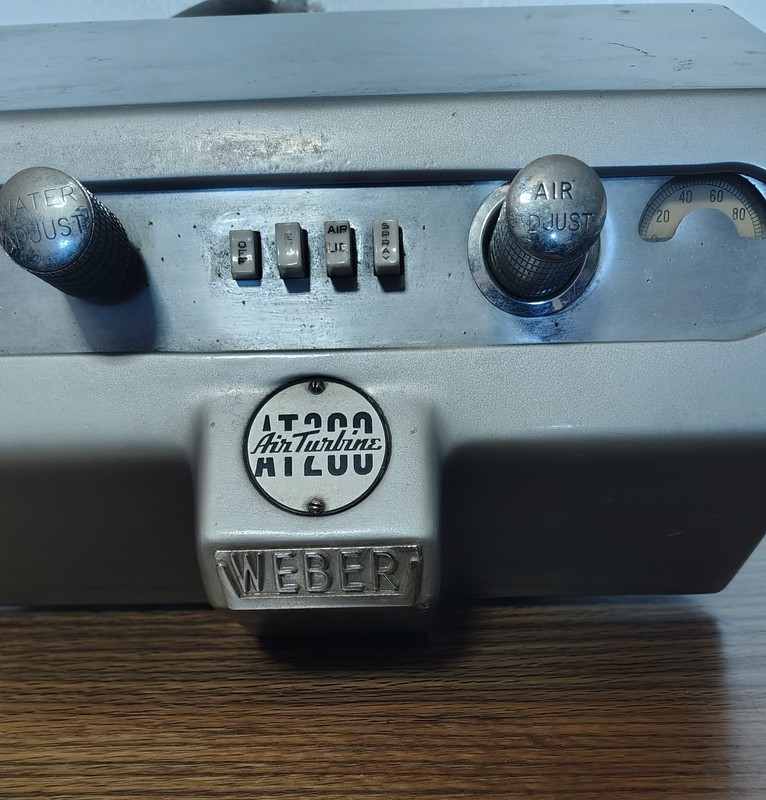 Vtg Weber AT200 Air Turbine Handpiece Control Unit Water Warmer Powers On *Read* gallery