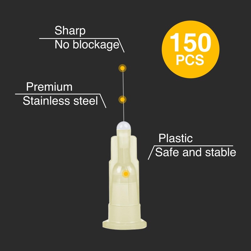 TENKAIWICK 150 Pack 30 Gauge 1/2 inch Needle, Sterile Disposable 30 Ga gallery