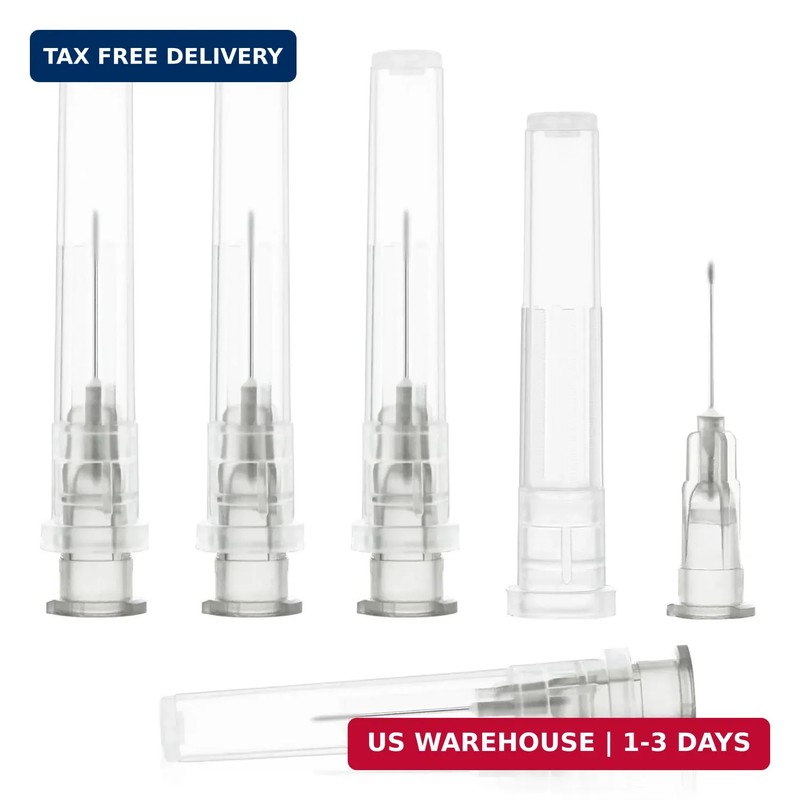 27 Gauge 1/2 Inch Needle, Luer Lock Labs Tools Accessories, Individually Wrapped