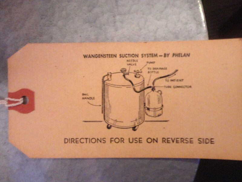 NIB! Antique Wangensteen suction apparatus 1930's Original Wood Shipping crate gallery