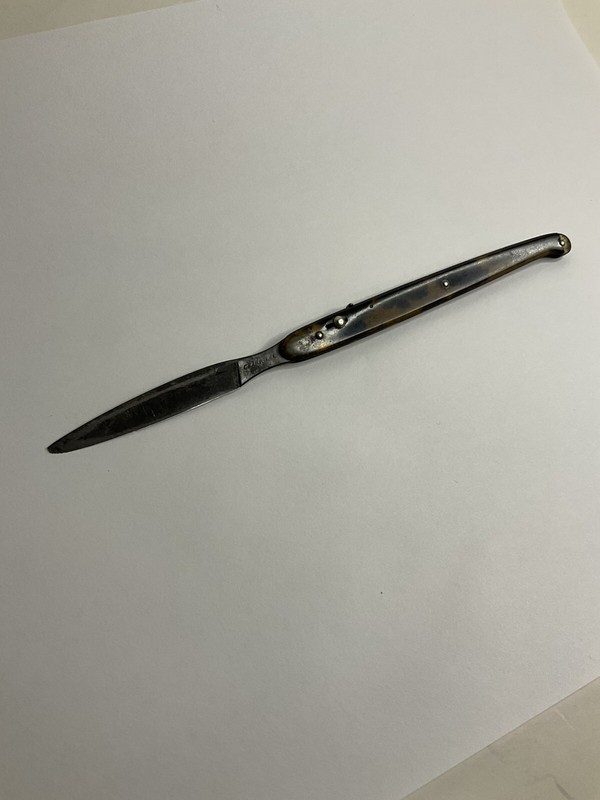 RARE VINTAGE MEDICAL FOLDING SCALPEL BLADE CHARRIERE (PARIS) BEAUTIFUL HANDLE gallery
