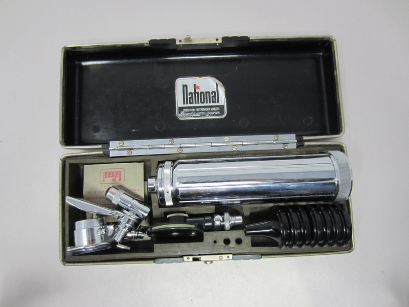 Vintage 1950’s Natural Precision Instruments Otoscope/Opthalmoscope Set