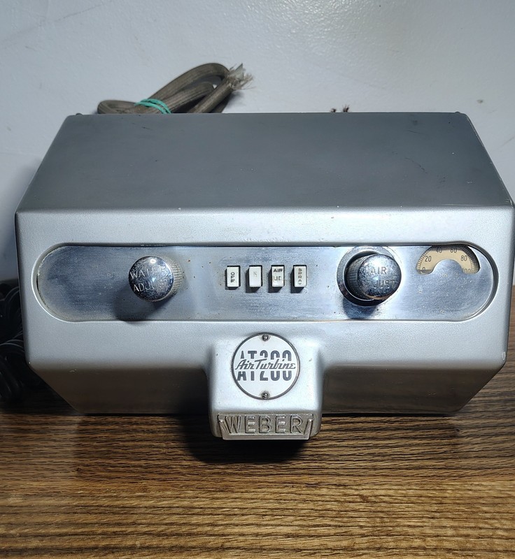 Vtg Weber AT200 Air Turbine Handpiece Control Unit Water Warmer Powers On *Read*