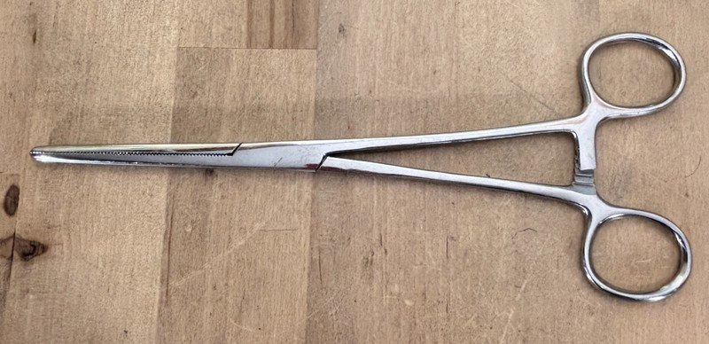 Vintage Surgical 8" Clamp, Marked S.S. Pakistan