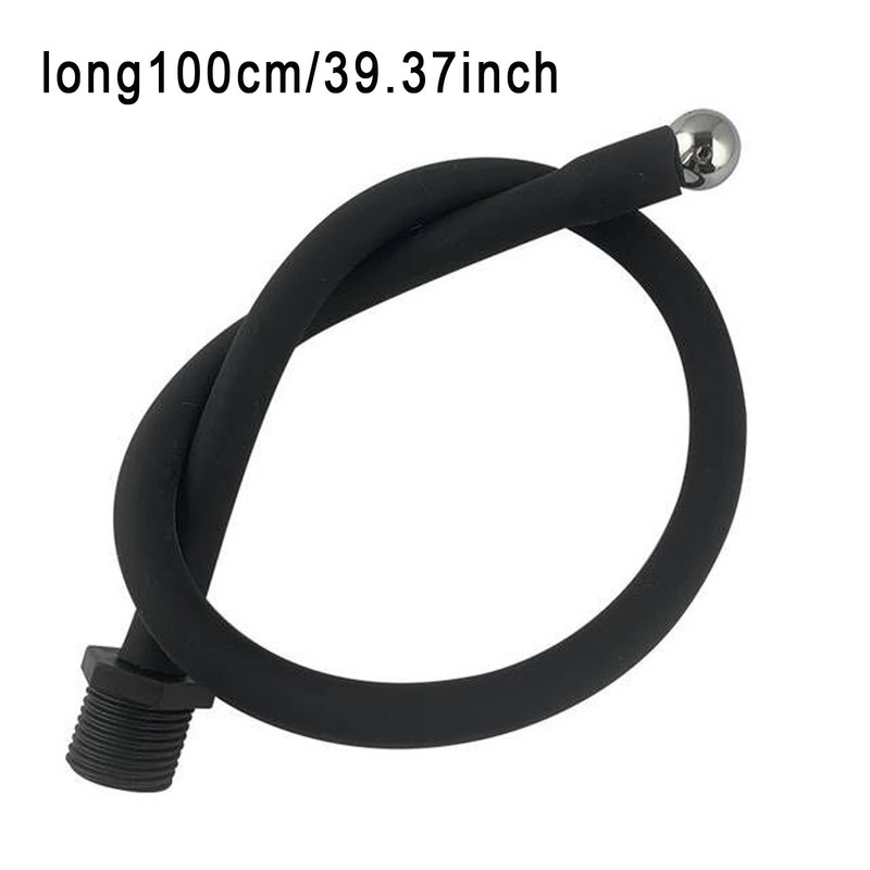 Silicone Nozzle Enema ASilicone 100cm*12mm black, Black gallery