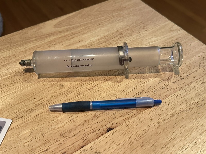 Vintage B-D Yale Hypodermic Glass Syringe 50cc 8210 Rare Find Only 1 On Ebay gallery