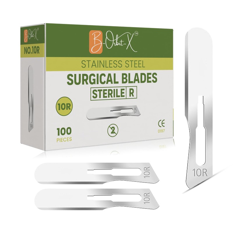 10R Dermaplane Blades – Stainless Steel Dermaplaning Scalpel Blades,