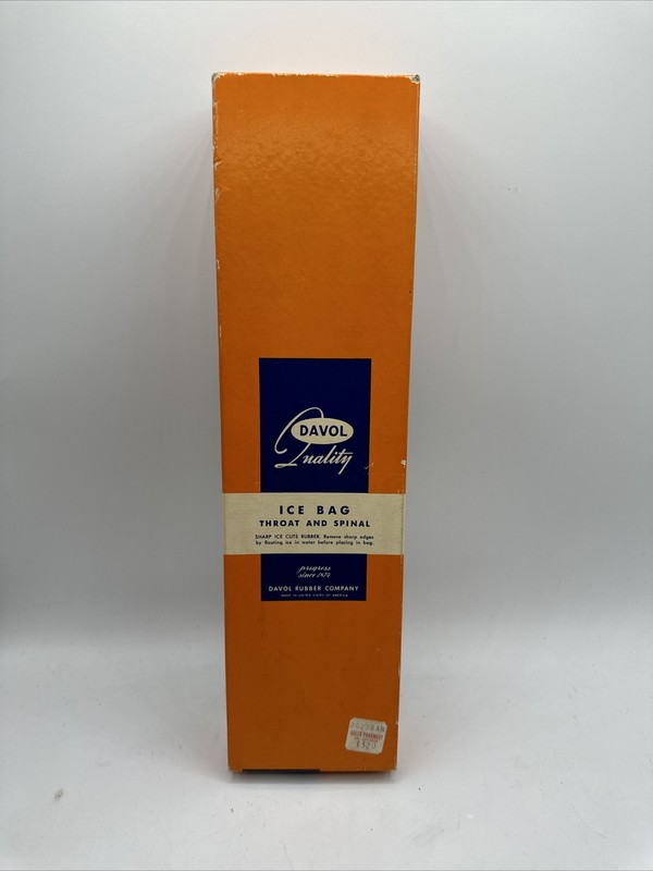Vintage DAVOL “THROAT BAG” #424 throat and spine ice bag – Made in USA