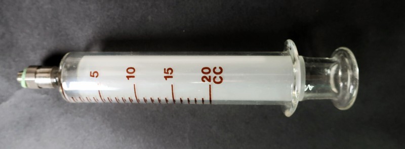 SEP Co Glass Syringe 70357 20cc Luer Lock ~ Medical Vintage Scientific Equipment gallery