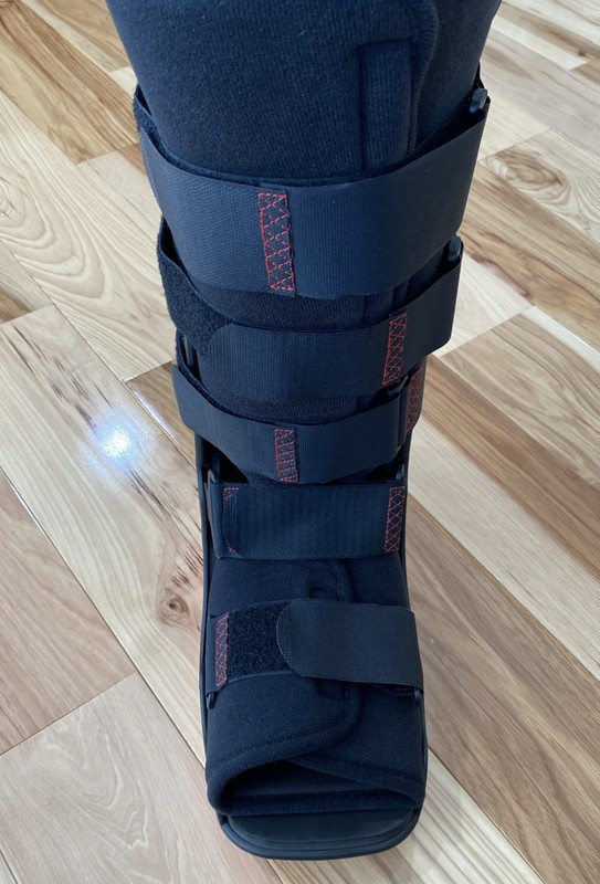 XL Unisex XCELTRAX Medical Tall Fixed Ankle Foot Brace Walking Boot New Opened gallery