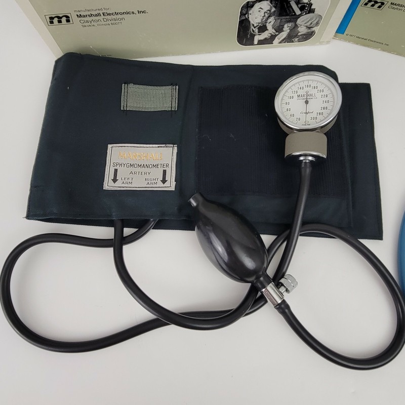 Vintage Marshall Electronics Stethoscope and Aneroid Sphygmo (Blood Pressure) gallery