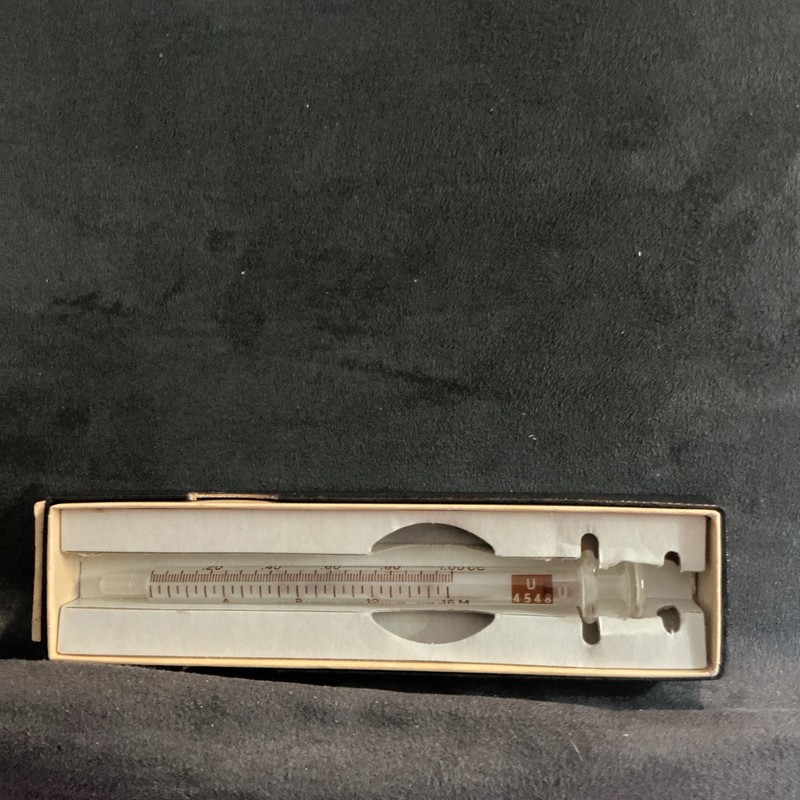 Vintage BD YALE 1cc 1YT Glass Tuberculin Syringe Becton Dickinson & Co gallery