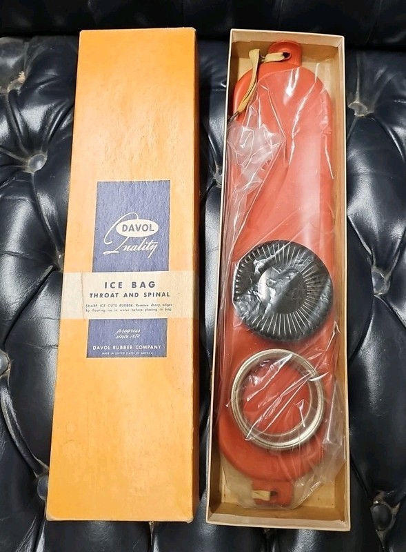 Ice Bag Throat Bag Vintage Davol 1934 Medical Ephemera Medical Collectible