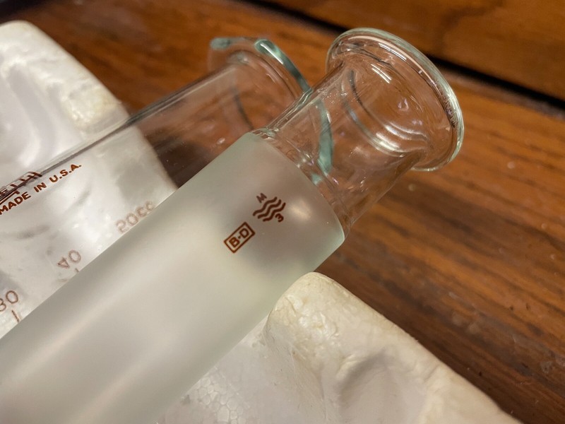 Vintage B-D Multifit 50cc Glass Syringe Made In U.S.A. gallery