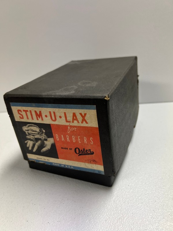 Vintage Collectible BOX 8x5x4 Oster STIM-U-LAX M3 For BARBERS, Empty Box No Tool