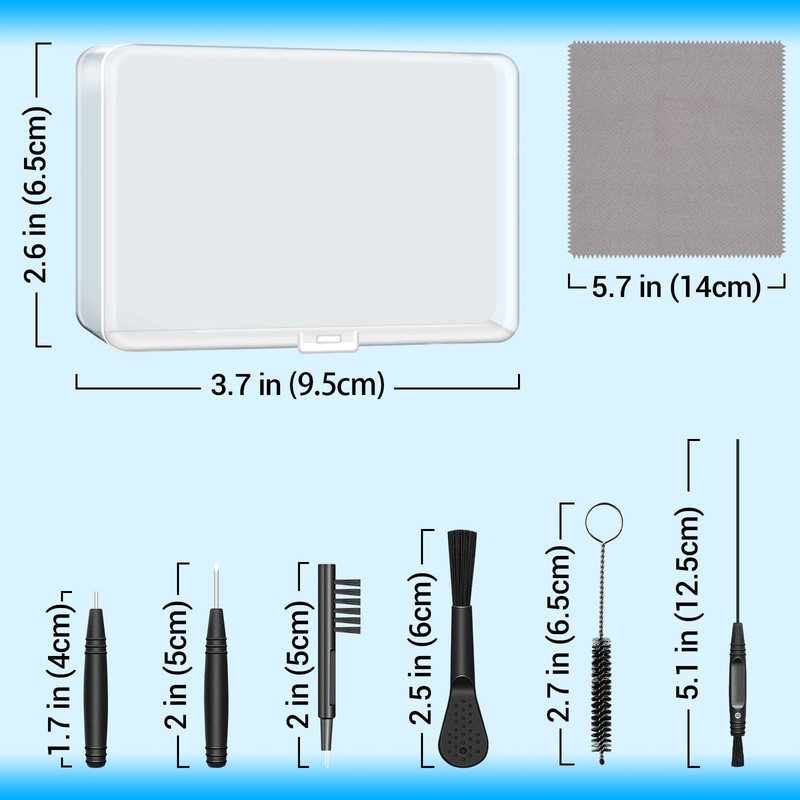 Hearing Aid Cleaning Kit, aid Tools, Black gallery