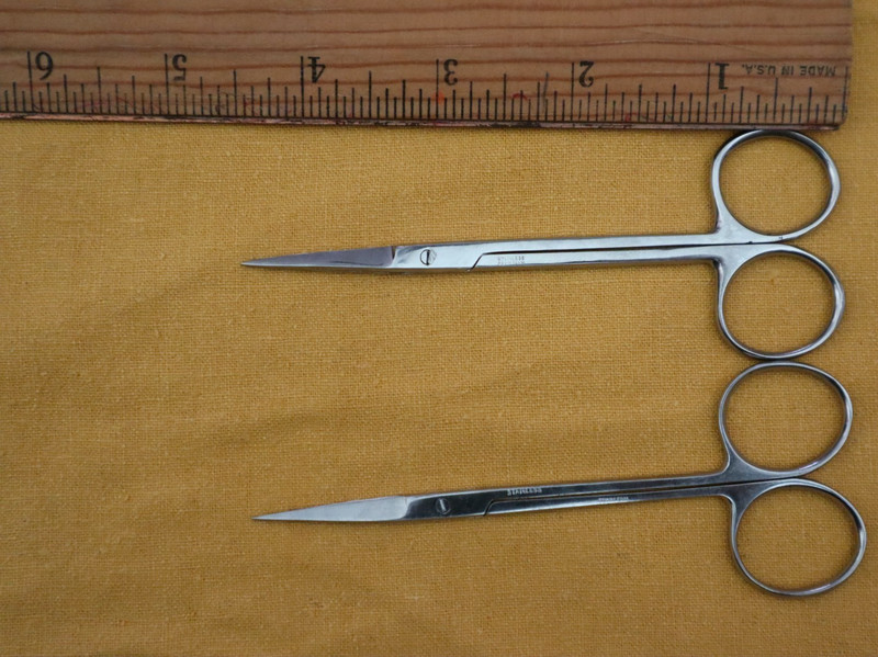 VNTG Pakistan Medical Lab Stainless Steel Mosquito? Forceps Iris? Scissors Lot 3 gallery
