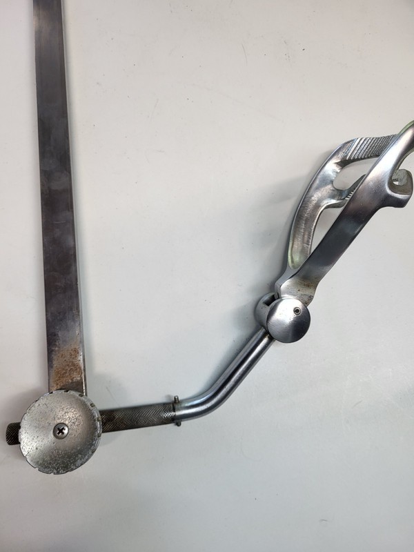 Pair Vintage Medical Exam Table Leg Holder Stirrups - Stainless Steel /Chrome gallery