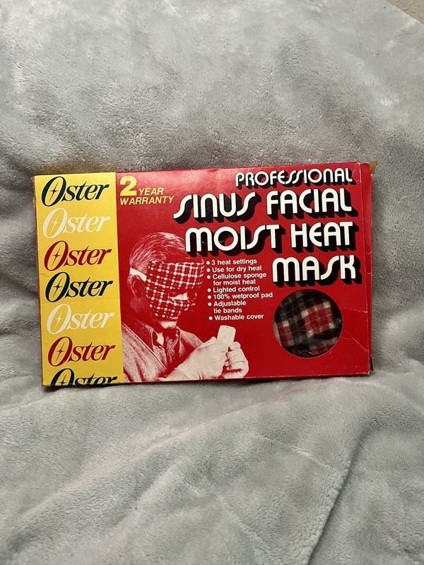 Oster Professional Sinus Facial Moist Heat Mask (Tested and Working — With Box