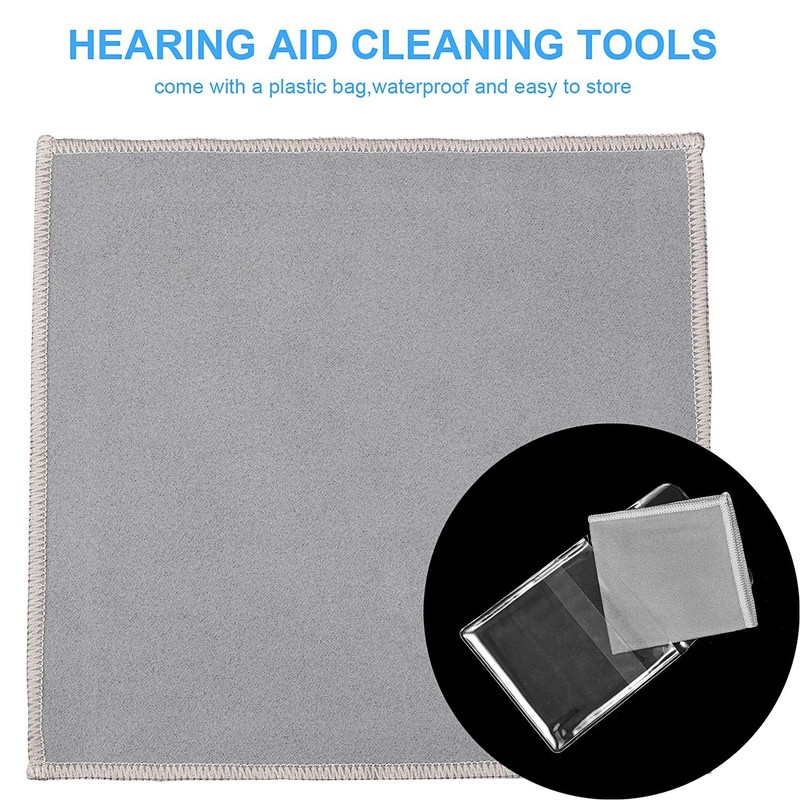 7 Pieces Hearing Aid Cleaning Tools Amplifier 8 Piece Set, Black gallery