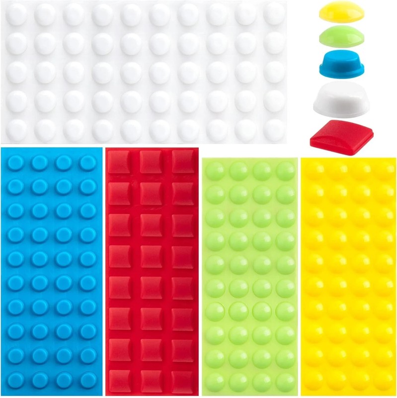 194PCS Bump Dots for Visually Impaired, Yellow, Green, Red, Blue, White