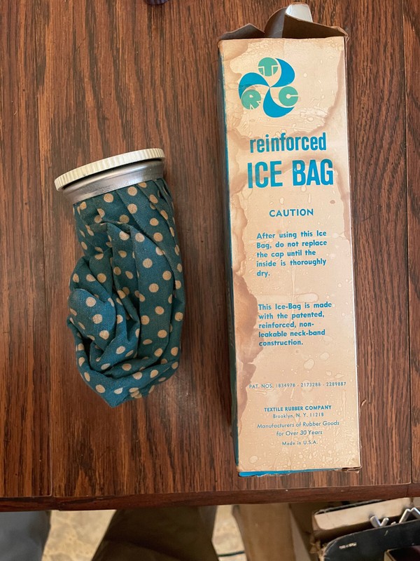 VINTAGE! TEXTILE RUBBER CO. REINFORCED ICE BAG