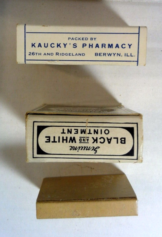 Antique lot of 3 1940's OTC's - EXPECTORANT - ANALAGESIC - ANTISEPTIC OINTMENT gallery