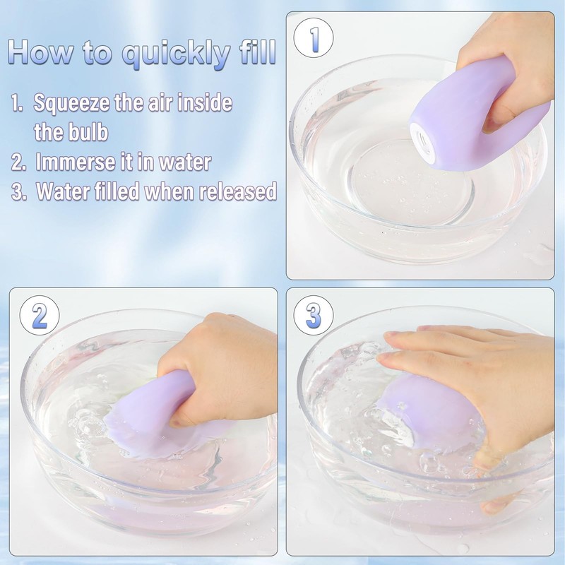 Enema Bulb Douches Anal Cleanse - Product with Bendable Silicone Purple gallery