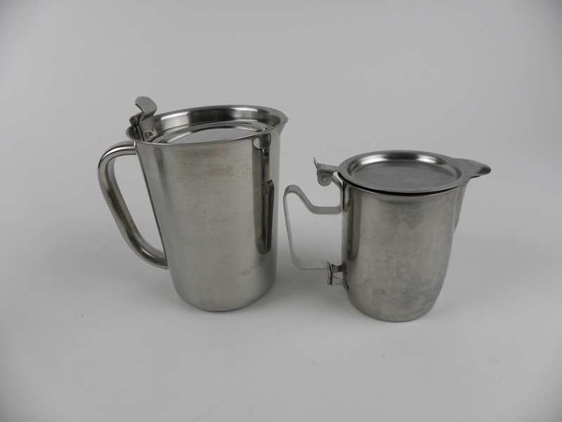 Vintage Stainless Steel Sinai Hospital Creamers Vollrath 8210 & Japan 18-8 gallery