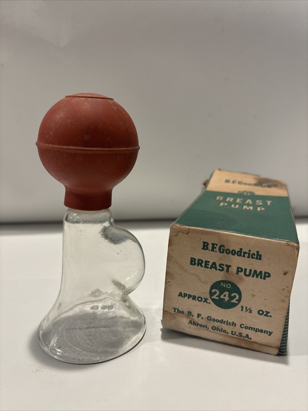 VINTAGE NOS B.F. GOODRICH BREAST PUMP W/ BOX – FOR DISPLAY ONLY