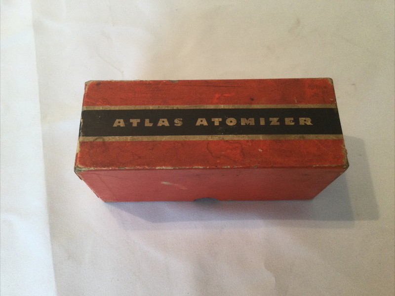 Vintage DeVilbiss Made ATLAS ATOMIZER NO. 24 Glass Spray Bottle In Box gallery