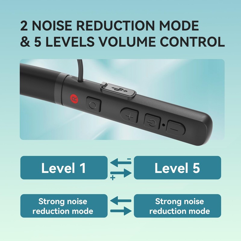 ADCDAC Hearing Aids, Bluetooth Aid for Seniors Adults, Dark Black gallery