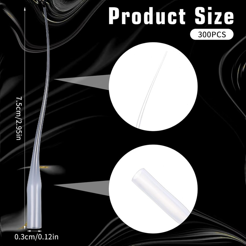 300 Pcs Plastic Glue Tips, Micro Glue Tip Applicators, Needle Glues Applicato... gallery