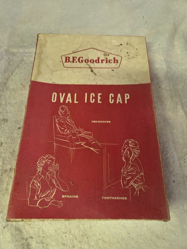 Vintage B.F. Goodrich Oval Ice Cap With Box. See Pics