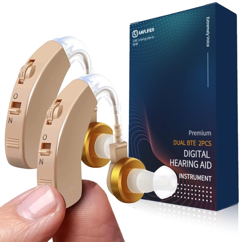 Hearing Aids, Amplifier for Seniors Aids with beige