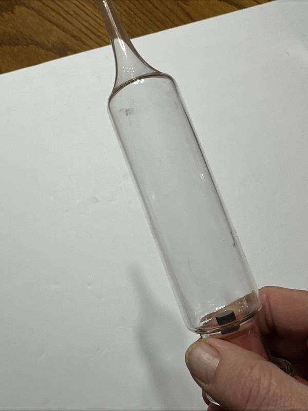 Vintage 1960's MERCER Glass Works 4 oz Glass Bulb Syringe NOS gallery