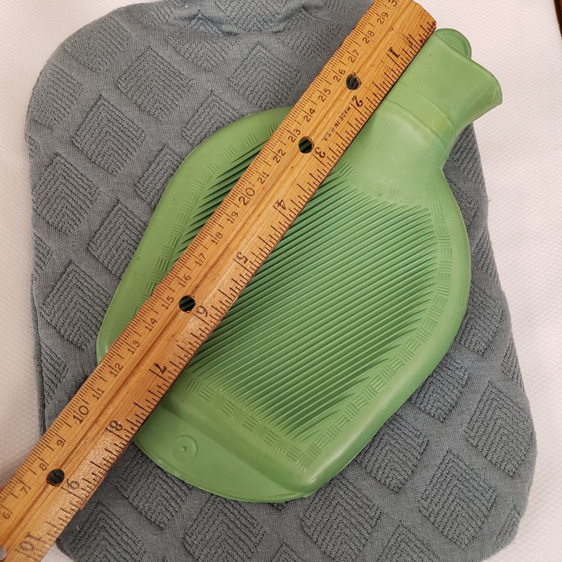 Set of 2 Vintage Rubber Hot or Cold Water Bottle Heating Pad with Stoppers gallery