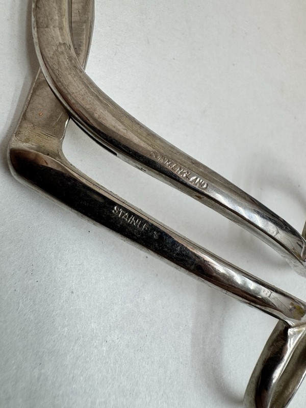Vintage Down Bros London ENT Surgical Forceps 90° Angled Nasal Polyp Catheter In gallery